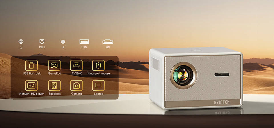 BYINTEK Plato T5 Smart Wifi Projector - Beamer