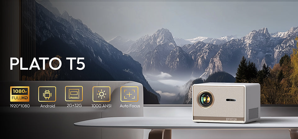 BYINTEK Plato T5 Smart Wifi Projector - Beamer